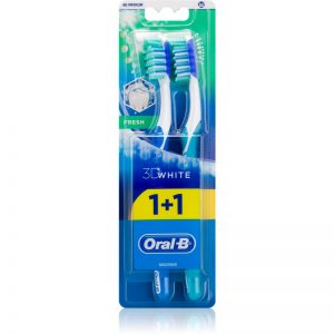 Oral B 3D White Fresh szczoteczki do zębów medium 2 szt. 2 szt.