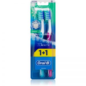Oral B 3D White Fresh szczoteczki do zębów medium 2 szt. 2 szt.