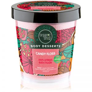 Organic Shop Body Desserts Candy Floss pianka do kąpieli antystresowa 450 ml