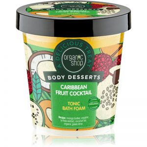 Organic Shop Body Desserts Caribbean Fruit Cocktail tonizująca piana do kąpieli 450 ml