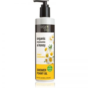 Organic Shop Organic Chamomile & Honey pielęgnujący olejek pod prysznic 280 ml