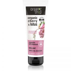 Organic Shop Organic Cherry & Lotus wzmacniający balsam do rąk i paznokci 75 ml