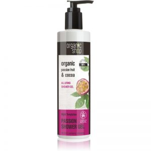Organic Shop Organic Passion Fruit & Cocoa smakowity żel pod prysznic 280 ml