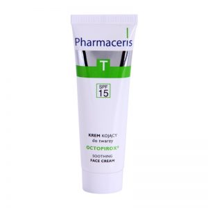 Pharmaceris T-Zone Oily Skin Octopirox krem łagodzący na dzień przeciw zaczerwienieniom do cery tłustej i problematycznej SPF 15 30 ml