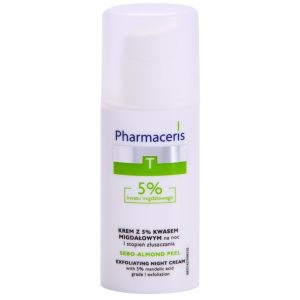 Pharmaceris T-Zone Oily Skin Sebo-Almond Peel regulujący i oczyszczający krem do twarzy na noc ujednolica koloryt skóry 50 ml