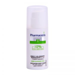 Pharmaceris T-Zone Oily Skin Sebo-Almond Peel regulujący i oczyszczający krem do twarzy na noc do odnowy powierzchni skóry 50 ml
