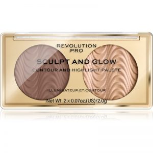 Revolution PRO Sculpt And Glow paletka do konturowania twarzy odcień Savanna Nights 2×2 g