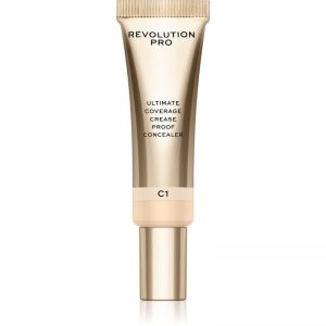 Revolution PRO Ultimate Coverage Crease Proof Concealer korektor z kwasem hialuronowym odcień C1 12 ml