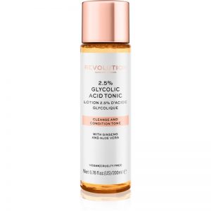 Revolution Skincare 2,5% Glycolic Acid Tonic tonik oczyszczający z AHA 200 ml
