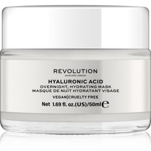 Revolution Skincare Hyaluronic Acid nawilżająca maseczka na noc do twarzy 50 ml