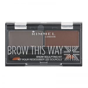 Rimmel Brow This Way paletka do brwi odcień Dark Brown 2,4 g