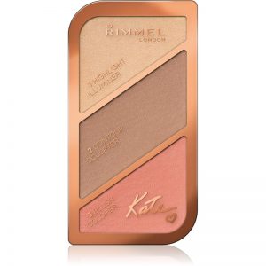 Rimmel Kate paletka do konturowania twarzy odcień 002 Coral Glow 18,5 g