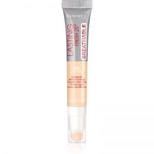 Rimmel Lasting Finish 25H Breathable korektor o długotrwałym działaniu odcień 001 Light Ivory 7 ml