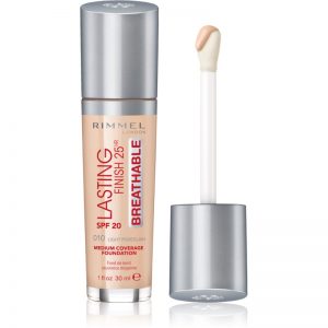 Rimmel Lasting Finish 25H Breathable podkład w płynie SPF 20 odcień 010 Light Porcelain 30 ml