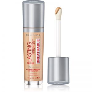 Rimmel Lasting Finish 25H Breathable podkład w płynie SPF 20 odcień 102 Light Nude 30 ml