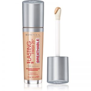Rimmel Lasting Finish 25H Breathable podkład w płynie SPF 20 odcień 103 True Ivory 30 ml