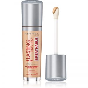 Rimmel Lasting Finish 25H Breathable podkład w płynie SPF 20 odcień 200 Soft Beige 30 ml