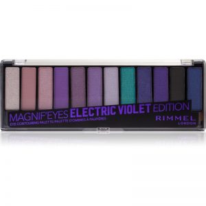 Rimmel Magnif’ Eyes paleta cieni do powiek odcień Electric Violet 14,16 g