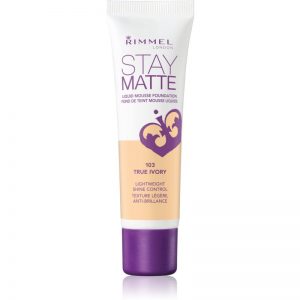 Rimmel Stay Matte podkład w piance odcień 103 True Ivory 30 ml