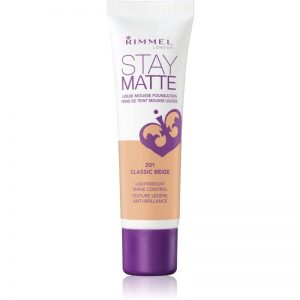 Rimmel Stay Matte podkład w piance odcień 201 Classic Beige 30 ml