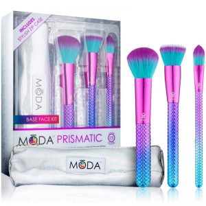 Royal and Langnickel Moda Prismatic Base Face zestaw pędzli z etui dla kobiet