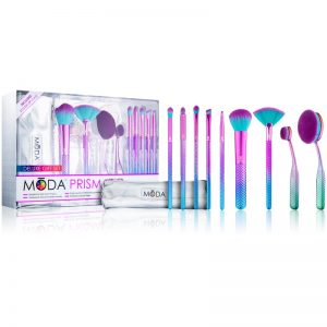Royal and Langnickel Moda Prismatic Deluxe zestaw pędzli z etui dla kobiet