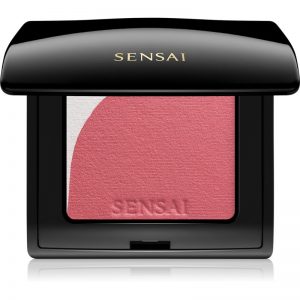 Sensai Blooming Blush rozjaśniający róż do policzków z pędzelkiem odcień 01 Blooming Mauve 4 g