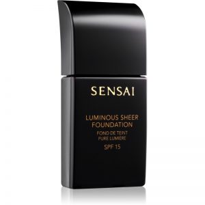Sensai Luminous Sheer puder rozjaśniający w płynie SPF 15 odcień LS205 Mocha Beige 30 ml