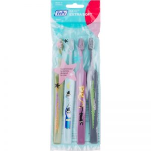 TePe Kids szczoteczki do zębów dla dzieci Extrasoft 4 sztuki 4 szt.
