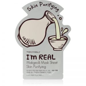 TONYMOLY I’m REAL Makgeolli platynowa maska z oczyszczającym efektem 1 szt.