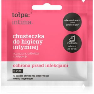 Tołpa Dermo Intima delikatne chusteczki oczyszczające do okolic intymnych 1 szt.