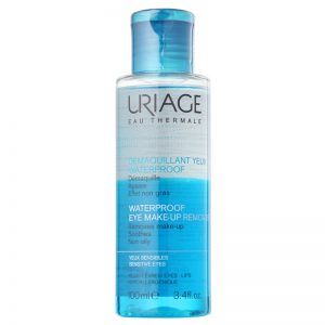 Uriage Hygiène produkt do demakijażu wodoodpornego do wrażliwych oczu 100 ml