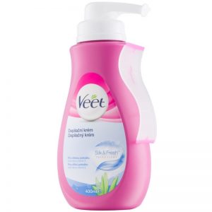 Veet Depilatory Cream krem depilacyjny do skóry wrażliwej aloes i witamina E 400 ml