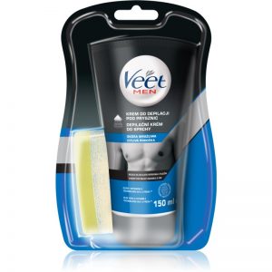 Veet Men Silk & Fresh krem do depilacji pod prysznic do skóry wrażliwej dla mężczyzn 150 ml