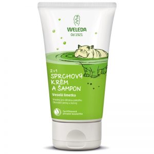Weleda Kids Cheerful Lime krem pod prysznic i szampon dla dzieci 2 w 1 150 ml