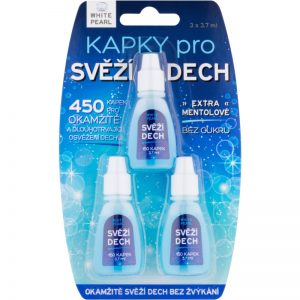 White Pearl Dental Care krople na świeży oddech 3 x 3,7 ml