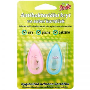 White Pearl Smile pojemnik do szczoteczki do zębów Pink & Blue 2 szt.