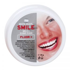 White Pearl Smile puder wybielający do zębów Fluor+ 30 g