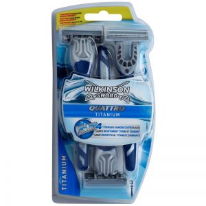Wilkinson Sword Quattro Titanium jednorazowe maszynki do golenia 3 szt. 3 szt.