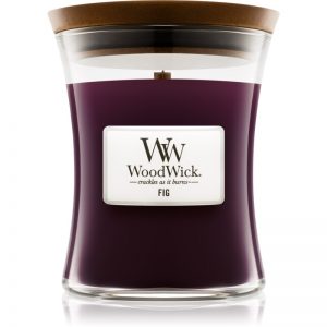 Woodwick Fig świeczka zapachowa z drewnianym knotem 275 g