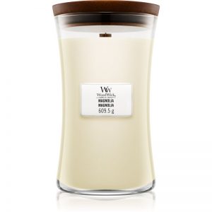 Woodwick Magnolia świeczka zapachowa z drewnianym knotem 609,5 g