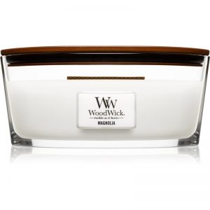 Woodwick Magnolia świeczka zapachowa z drewnianym knotem (hearthwick) 453,6 g
