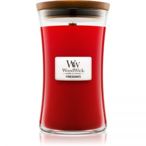 Woodwick Pomegranate świeczka zapachowa z drewnianym knotem 609,5 g