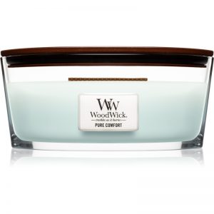 Woodwick Pure Comfort świeczka zapachowa z drewnianym knotem (hearthwick) 453,6 g