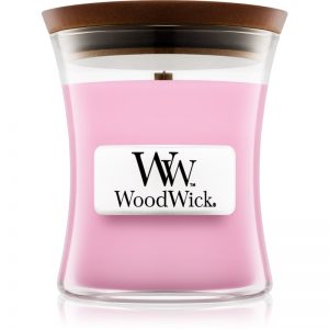 Woodwick Rose świeczka zapachowa z drewnianym knotem 85 g