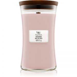 Woodwick Rosewood świeczka zapachowa z drewnianym knotem 609,5 g