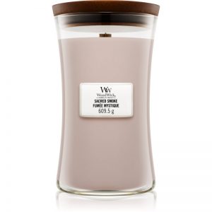 Woodwick Sacred Smoke świeczka zapachowa z drewnianym knotem 609,5 g