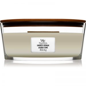 Woodwick Smoked Jasmine świeczka zapachowa z drewnianym knotem (hearthwick) 453,6 g