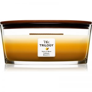 Woodwick Trilogy Café Sweets świeczka zapachowa z drewnianym knotem (hearthwick) 453,6 g