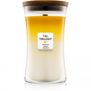 Woodwick Trilogy Fruits of Summer świeczka zapachowa duża 609,5 g